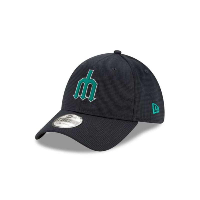 MLB Seattle Mariners Clubhouse Collection 39Thirty Stretch Fit (DLV7023) - Blue New Era Caps